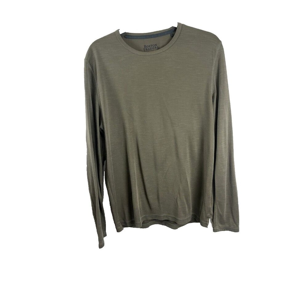 Boston Traders Modal-Blend Green Base Layer Shirt Men's Size M